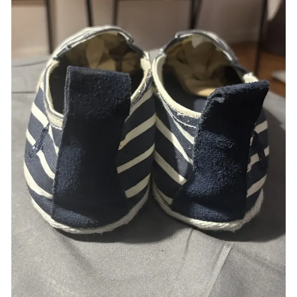 Polo Ralph Lauren Women’s Navy & White Flats Sz 7 - Coastal, Nautical, Preppy